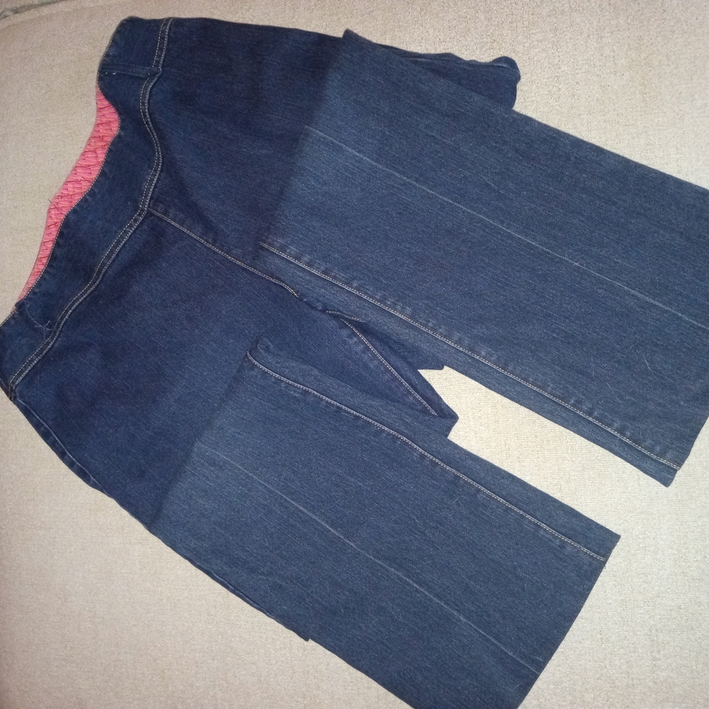 Vintage, Sigrid Olsen , dark wash, Flare Leg Jeans, size 14